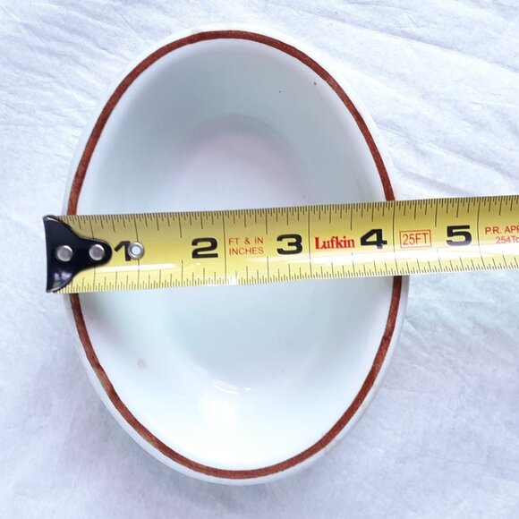 Mellor, Taylor & Co Antique Copper Tea Leaf Ironstone 5.5' Bowl Trinket Dish Eng - Picture 7 of 8